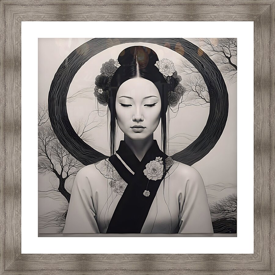 geisha 2 Picture Frame Printing