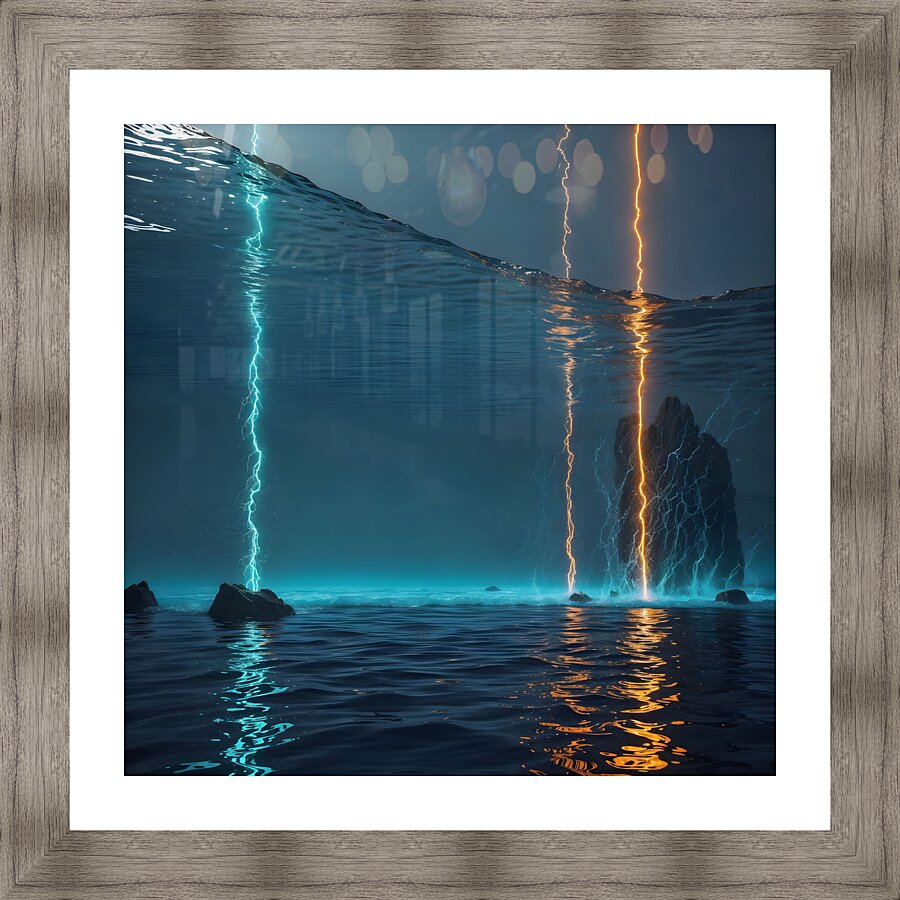 Rain meets Thunder Picture Frame Printing