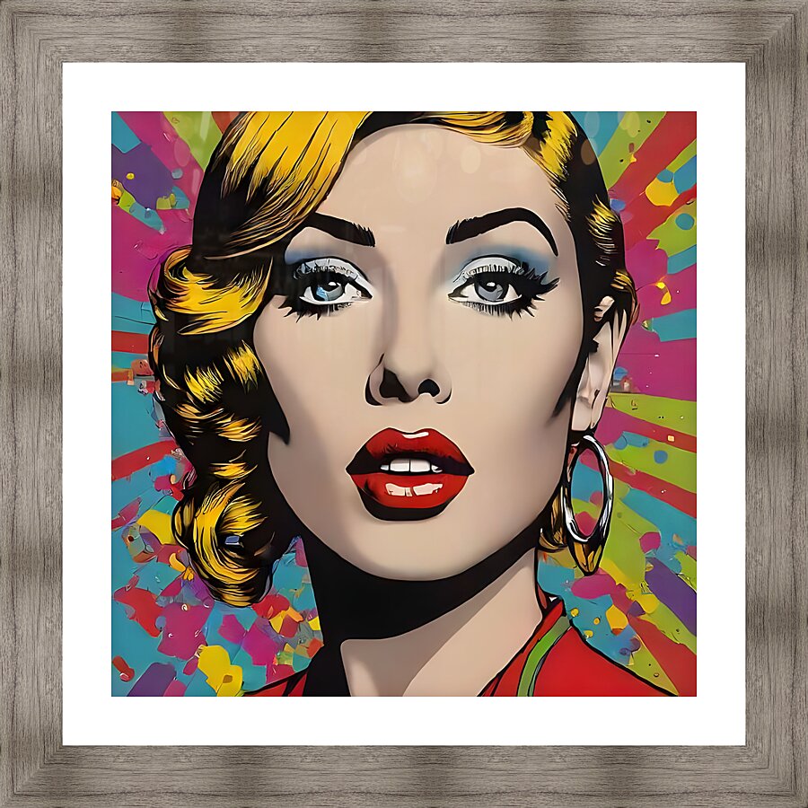 Retro Revival: Vibrant Pop Art Canvases. New Twist Art Picture Frame Printing