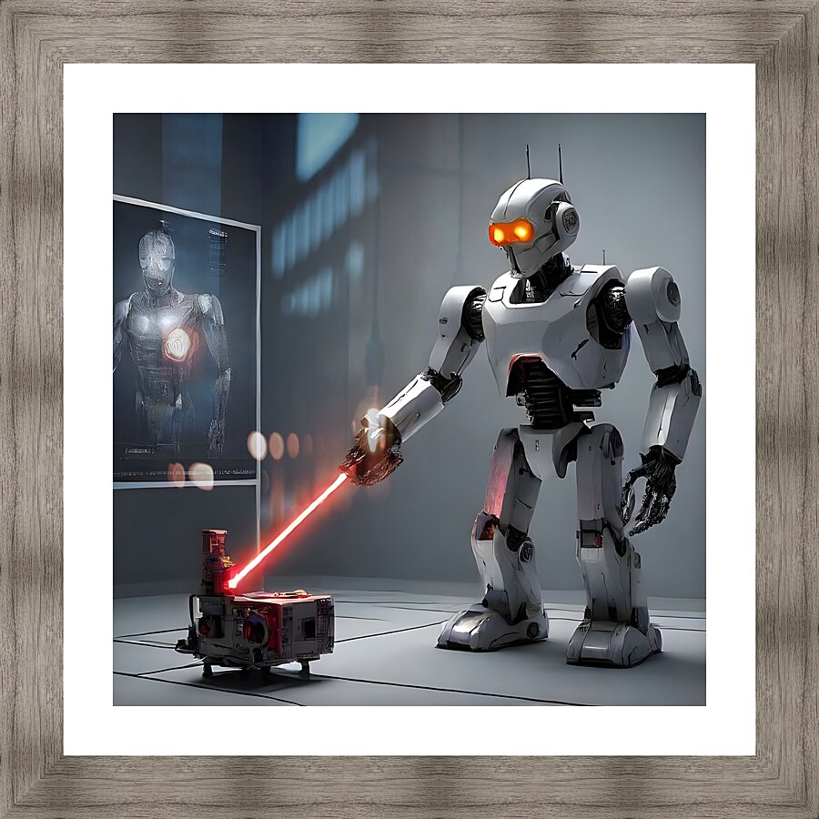 robot 2 Picture Frame Printing