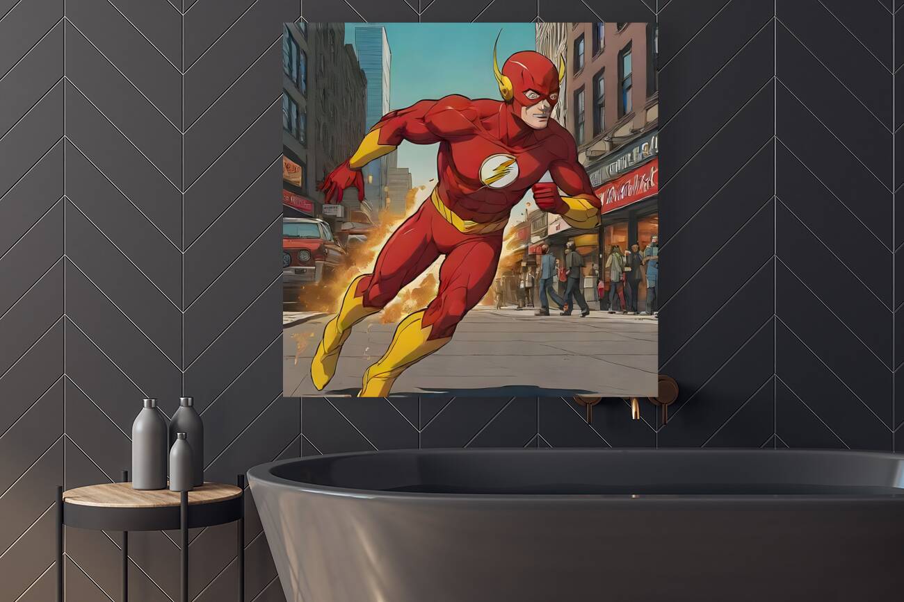 Flash Comic Illustration. Reproduction