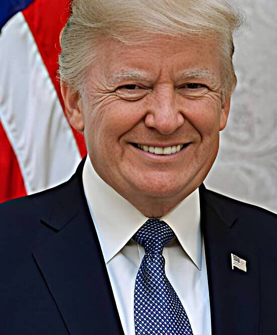 DONALD TRUMP OFFICIAL PORTRAIT by Javier Zuleta Canido