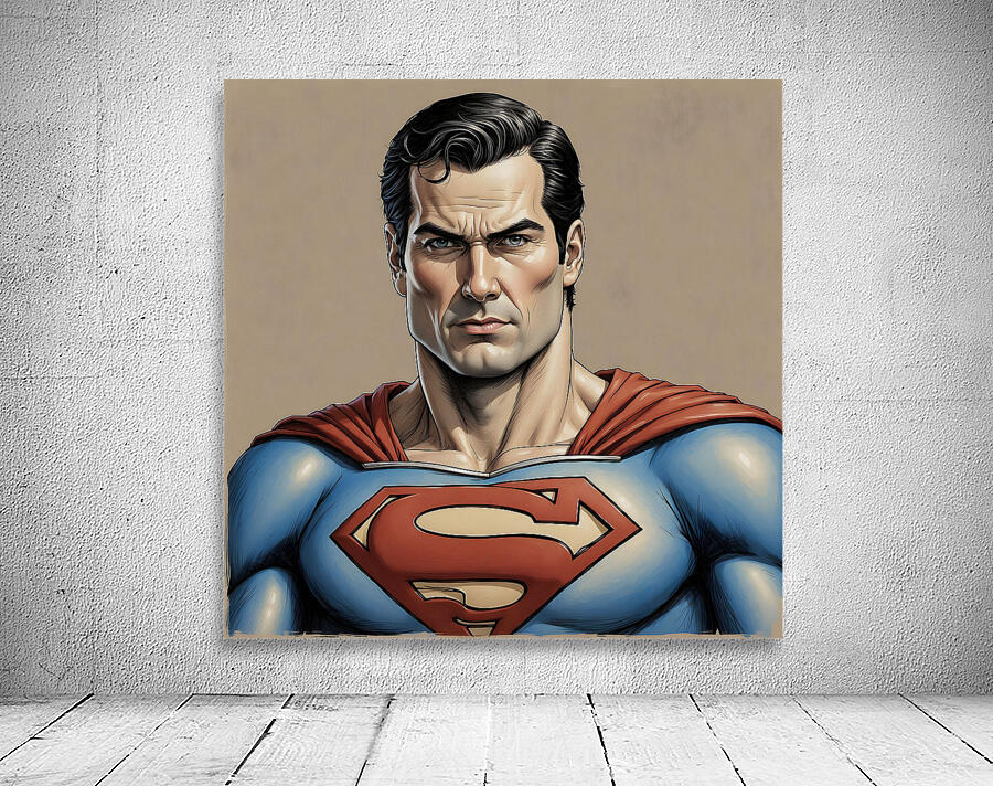 Superman Portrait Wall Preview