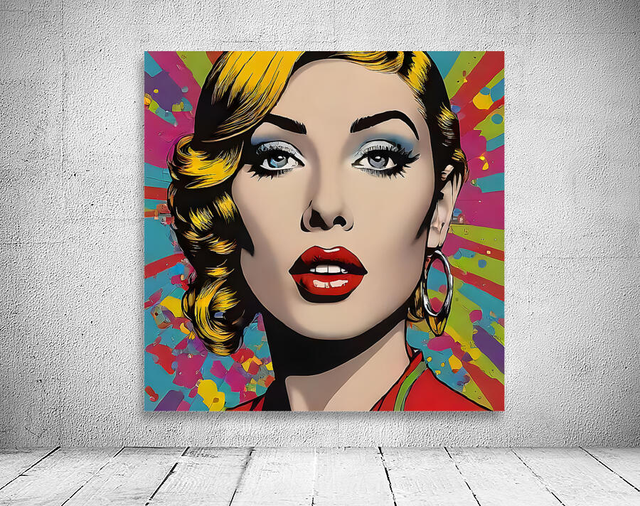 Retro Revival: Vibrant Pop Art Canvases. New Twist Art Wall Preview