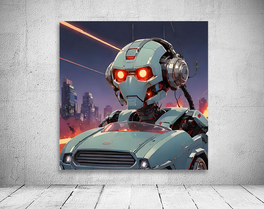 robot face Wall Preview