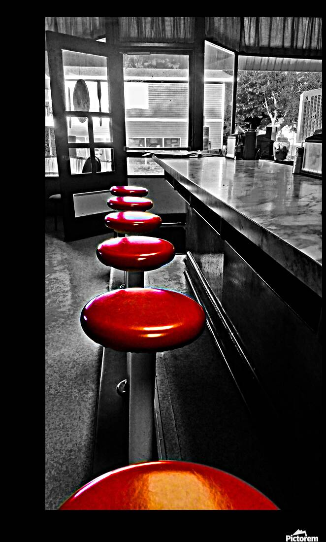 12x24 Blue Bird Stools Reproduction