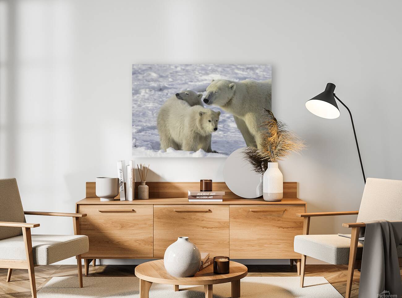 Polar Bear Mother and Cubs Reproduction