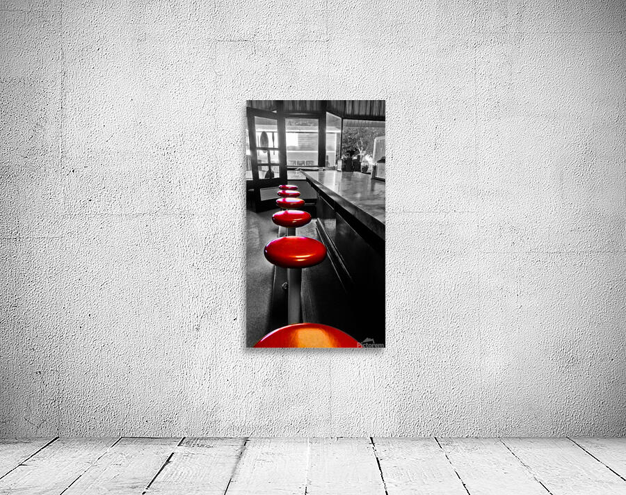 12x24 Blue Bird Stools Wall Preview