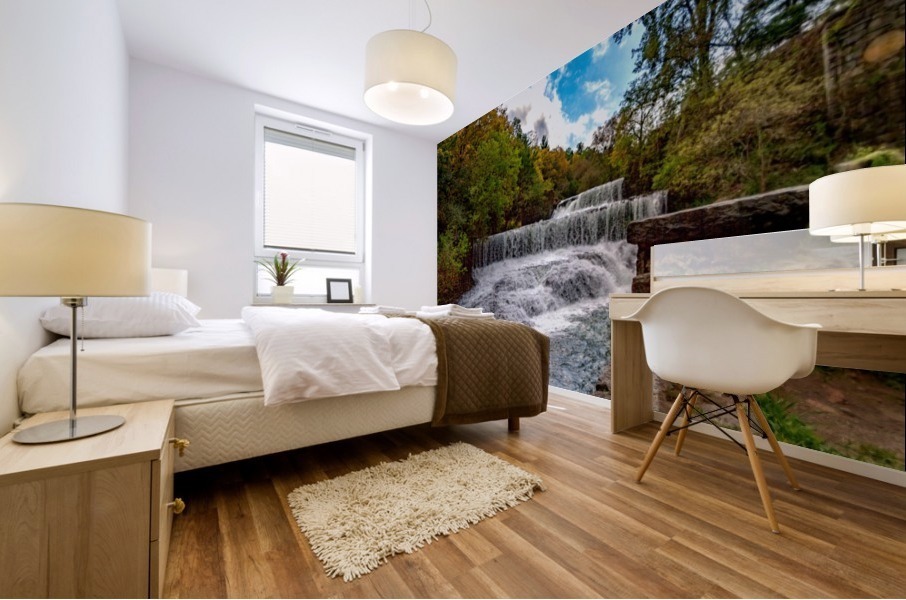 Cascade Mills Waterfall  Mural print