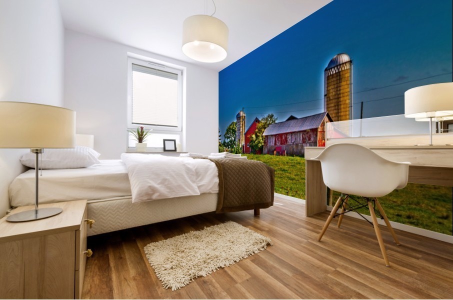 On the Farm Mural print