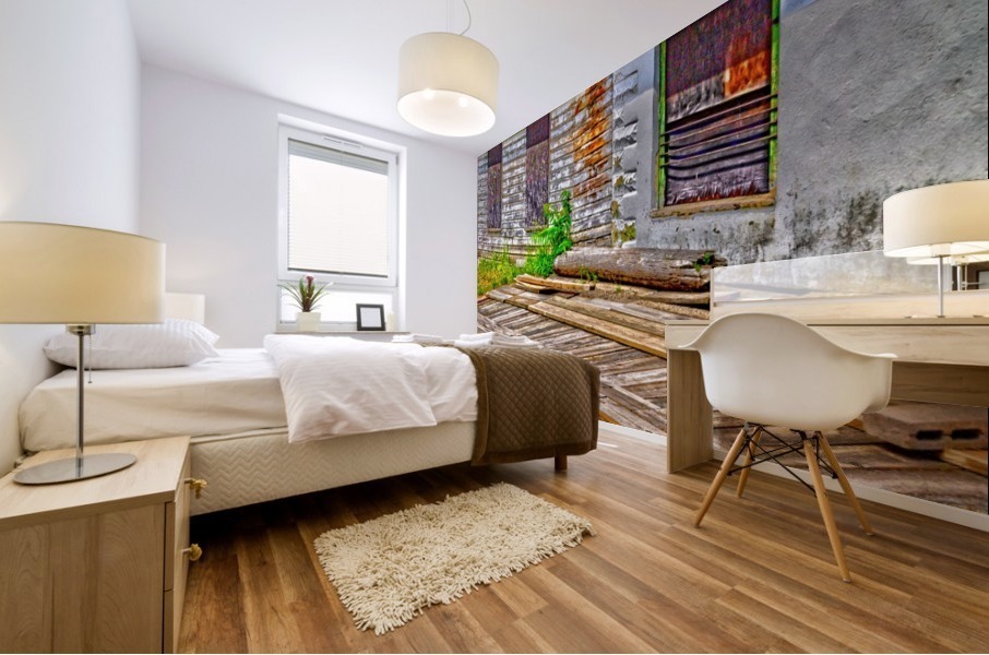 bean carriage scale Mural print