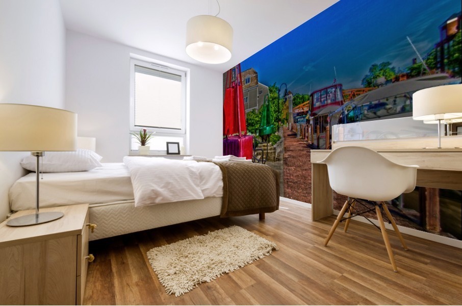 Stop Over Mural print