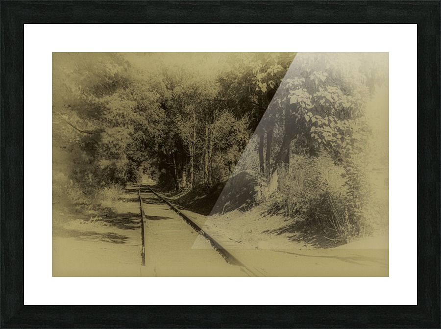 Walking the Rails Picture Frame print