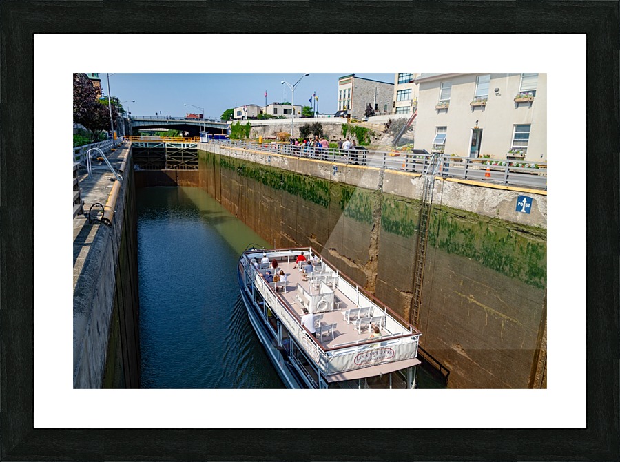 lock drained Picture Frame print