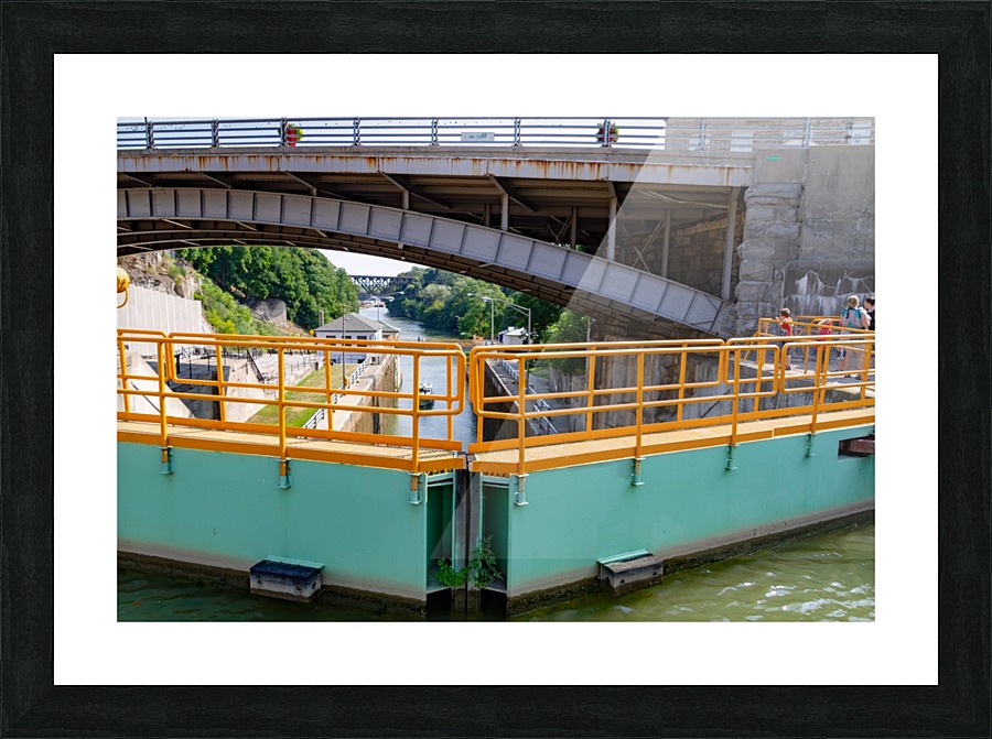 closed gate Picture Frame print