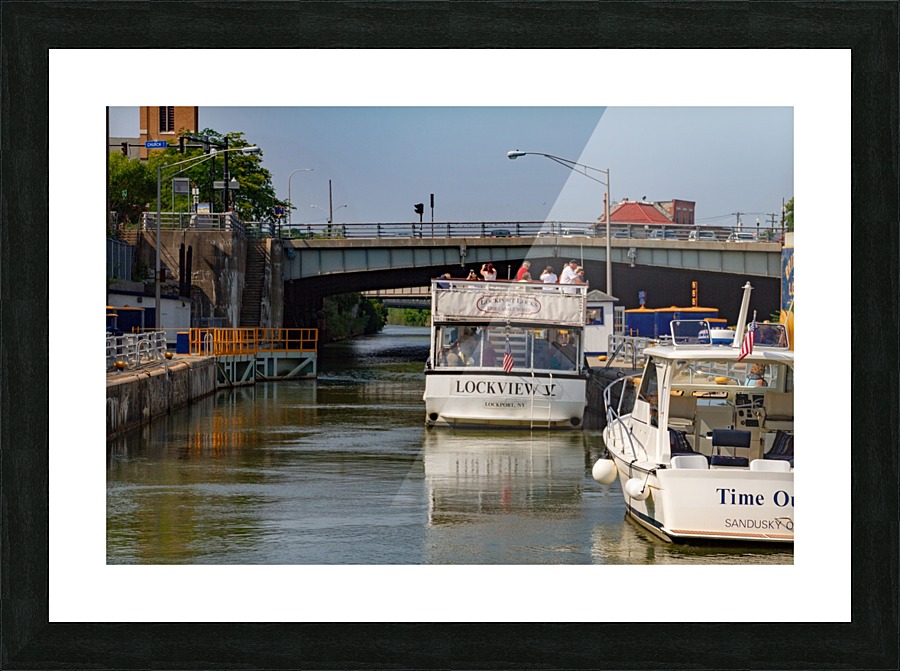 leaving lock Picture Frame print