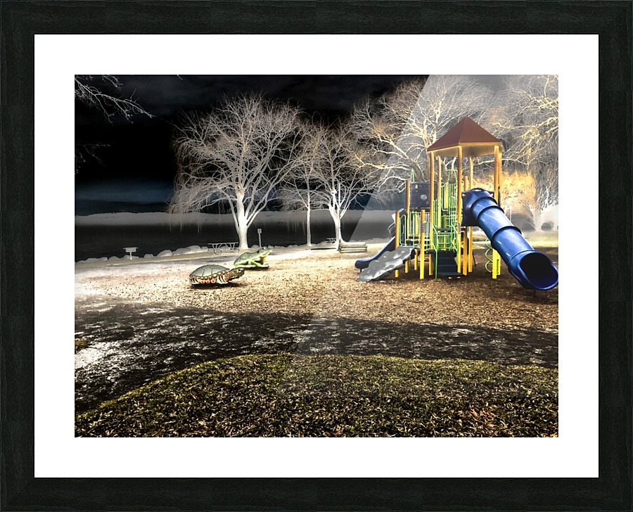 Resting Playground Picture Frame print