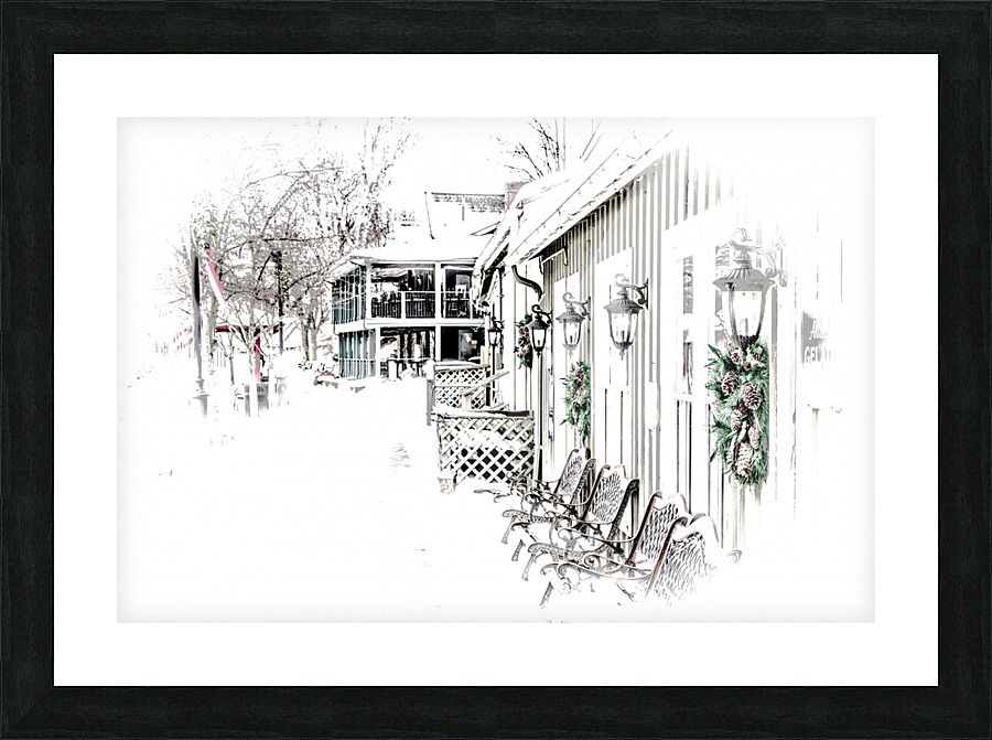 Cold Outside Picture Frame print