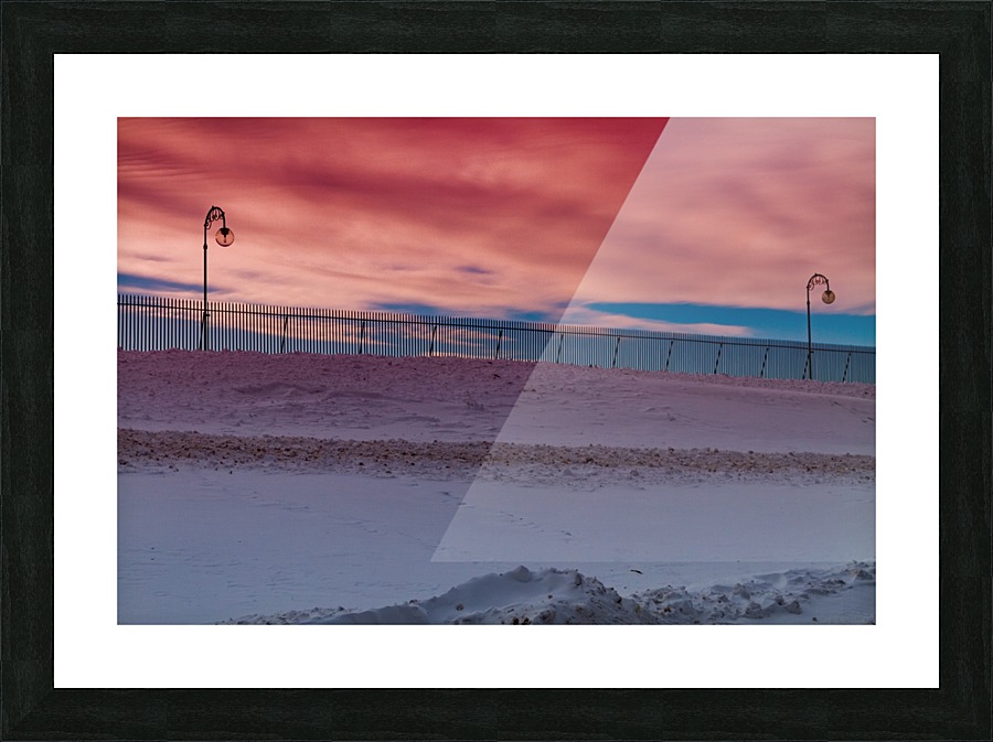Cobbs Hill winter Picture Frame print