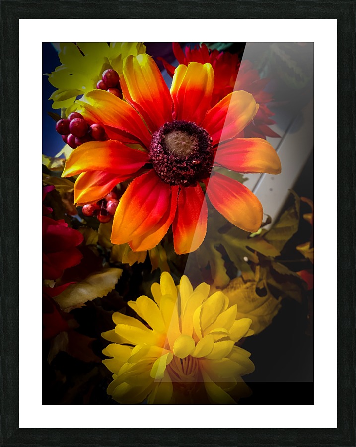 fall flowers 2 Picture Frame print