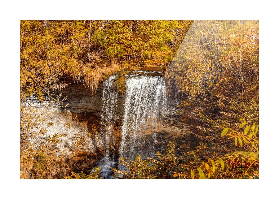 Wolcott Falls ledge Picture Frame print