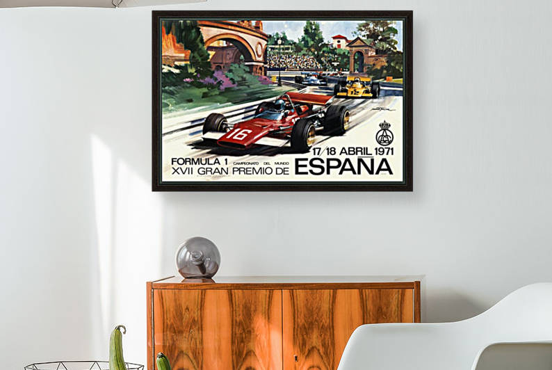 Spain Formula 1 XVII Grand Prix Espana Gran Premio  April 1971 by RacingCarsPosters