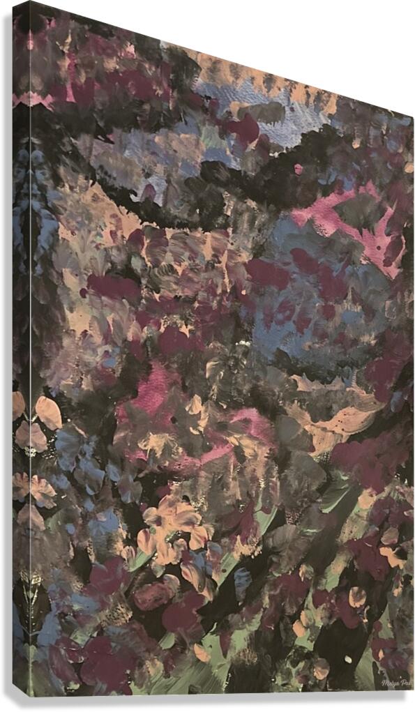 Abstract Forms Acrylic Painting- Tapestry