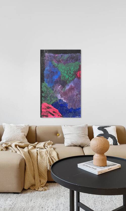 Abstract Nature Scene Acrylic Painting- Into the Forest by Abstract Essentials