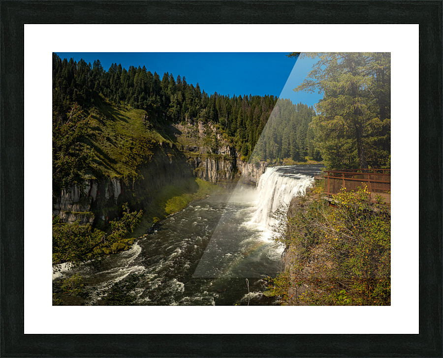 Upper Mesa Falls. Idaho. Picture Frame print