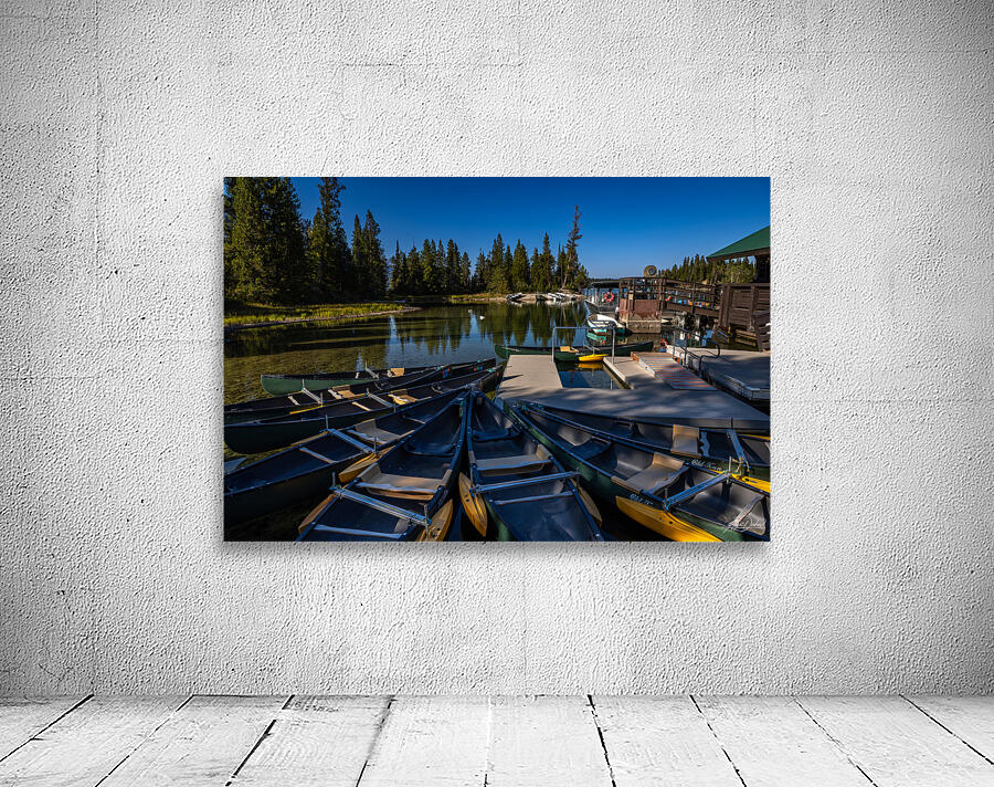 Jenny Lake Boat Dock Wall Preview