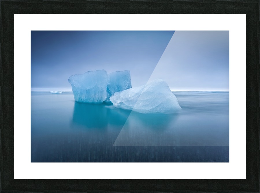 Icebergs Picture Frame print