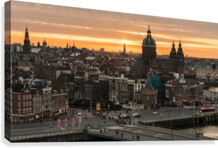 Amsterdam Skyline Canvas Print