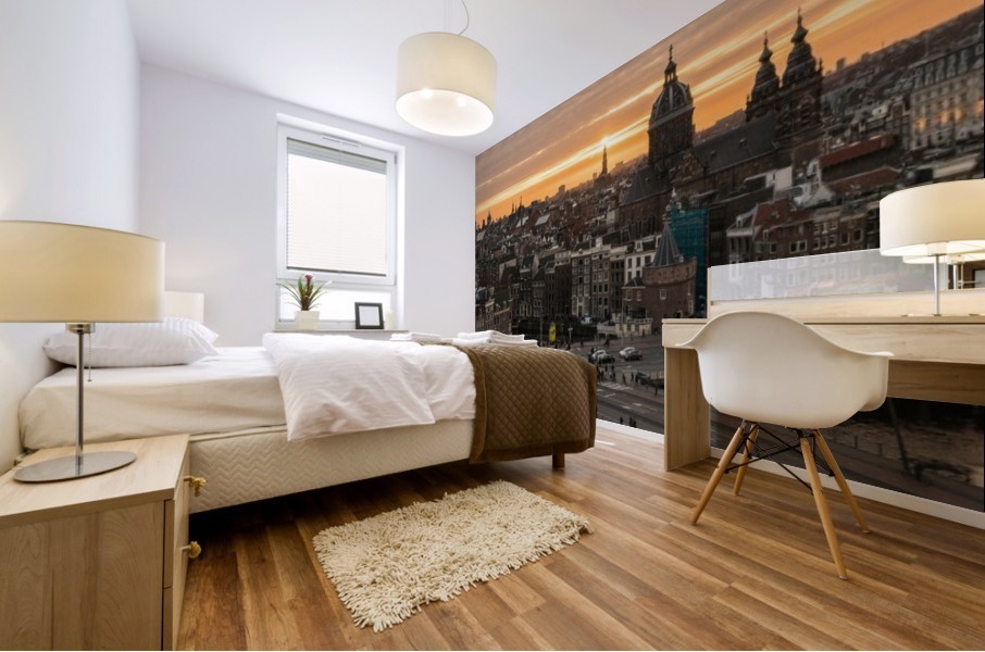 Amsterdam Skyline Mural print