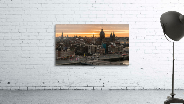Amsterdam Skyline Wall Preview