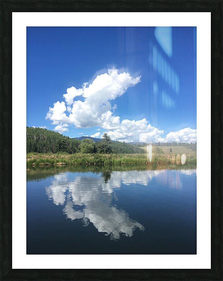 Repeating Clouds Picture Frame print