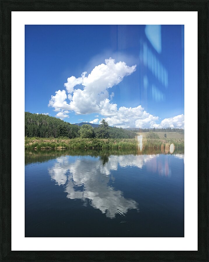 Repeating Clouds Picture Frame print