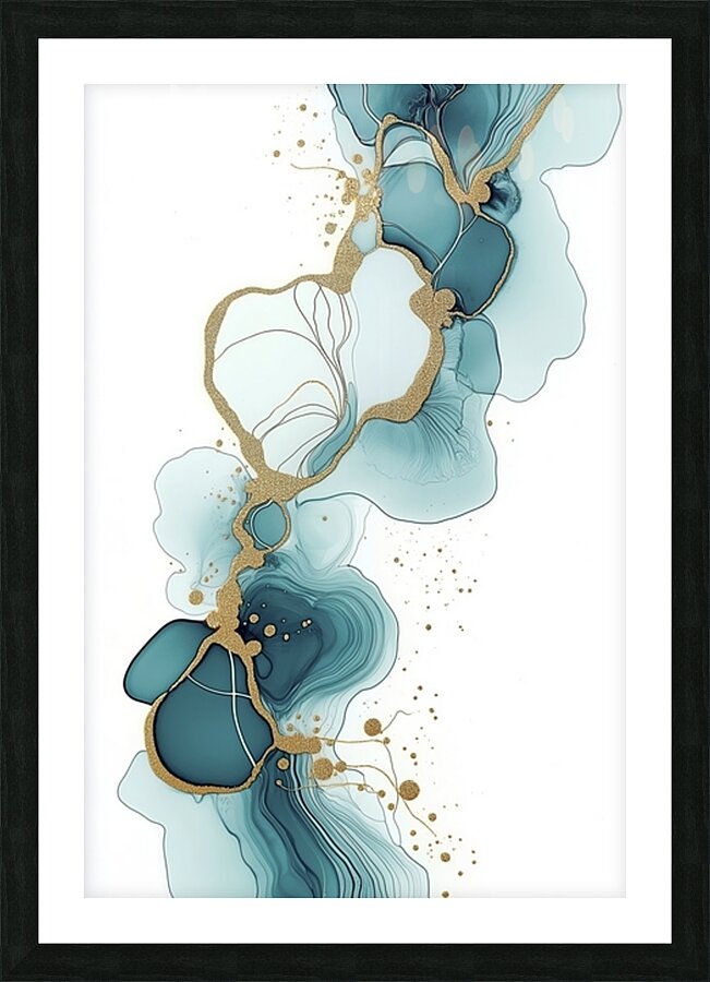 ORGANIC FLOW 15 Picture Frame print