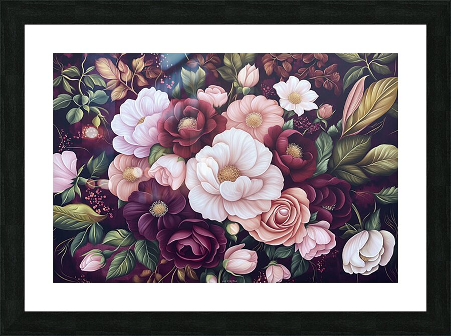 FLORAL 2 Picture Frame print