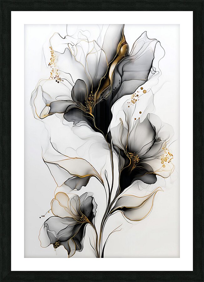 FLORAL 3 Picture Frame print