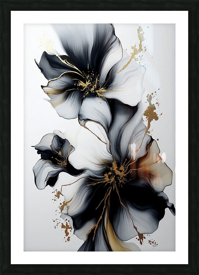 FLORAL 4 Picture Frame print
