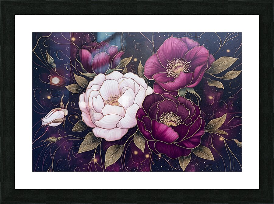 FLORAL 6 Picture Frame print