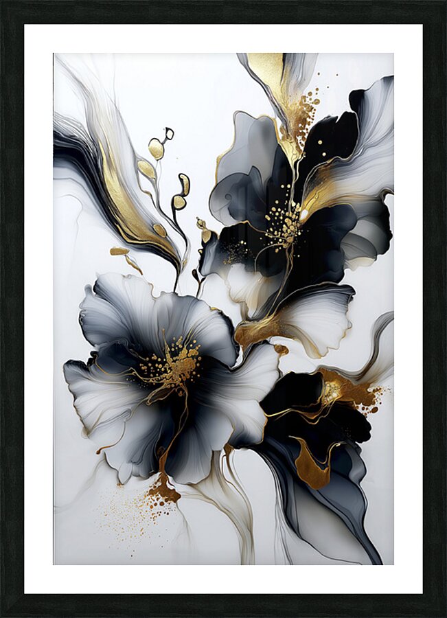 FLORAL 40 Picture Frame print