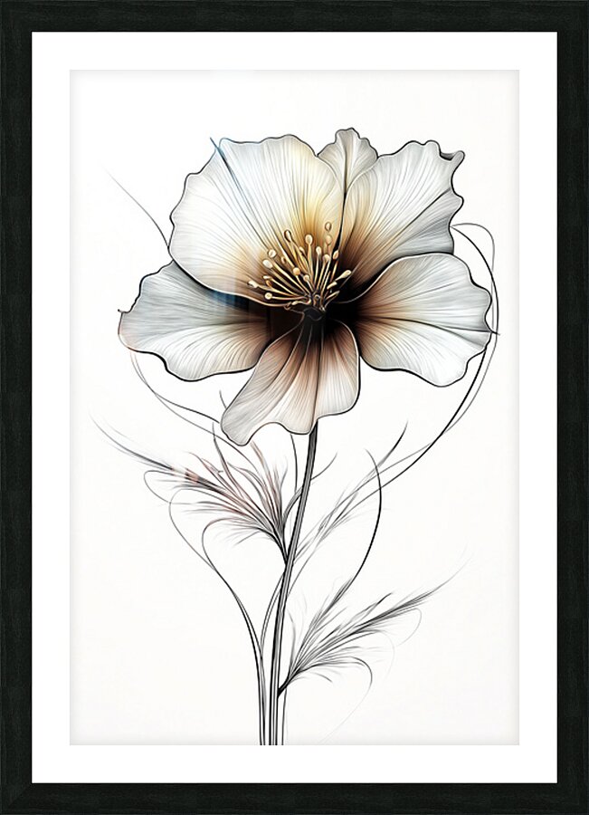 FLORAL 52 Picture Frame print
