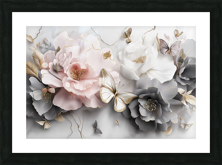 FLORAL 53 Picture Frame print