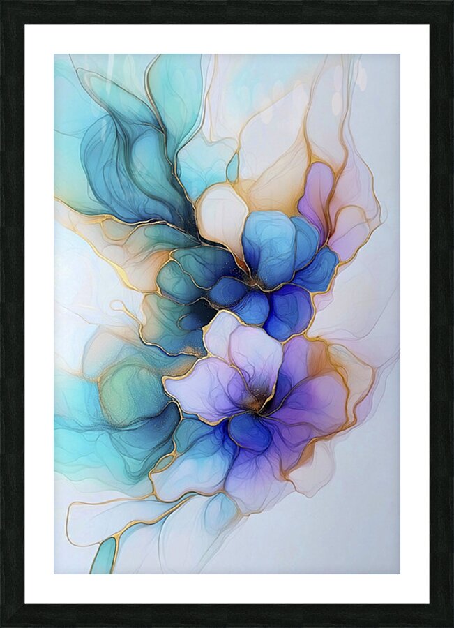 FLORAL 64 Picture Frame print