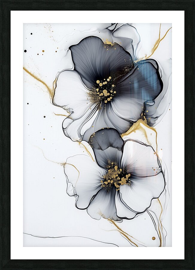 FLORAL 3 Picture Frame print