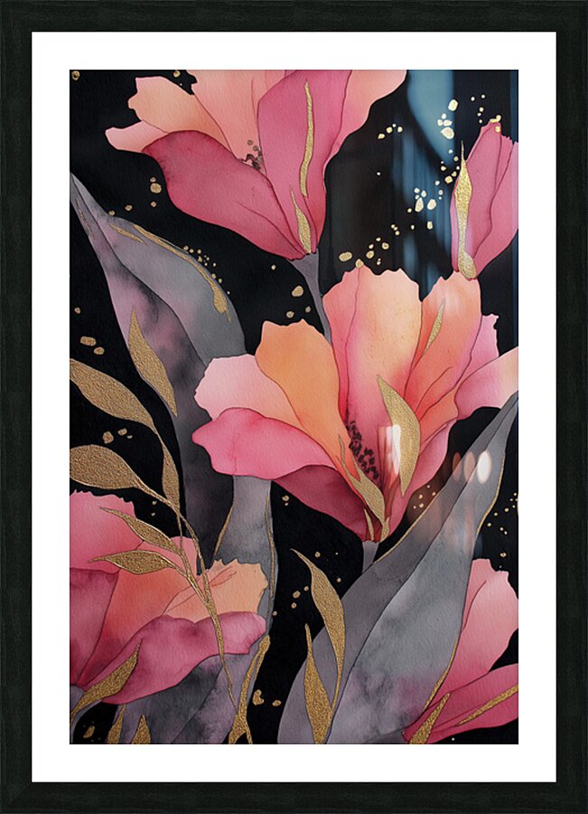 FLORAL 9 Picture Frame print