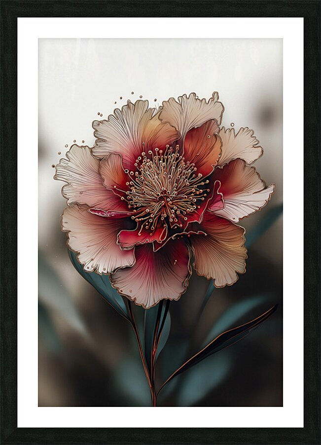 FLORAL 47 Picture Frame print