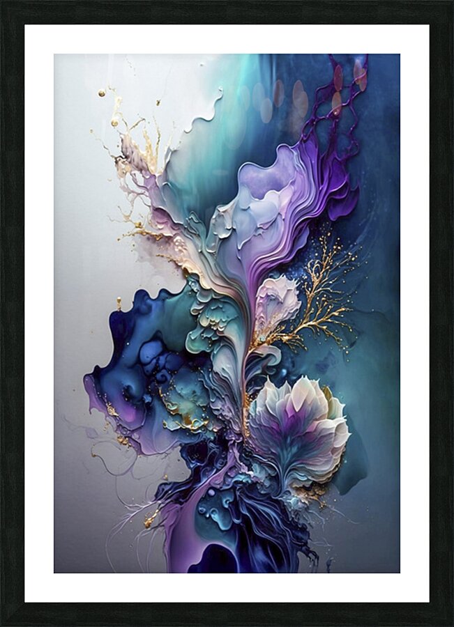 FLORAL 1 Picture Frame print