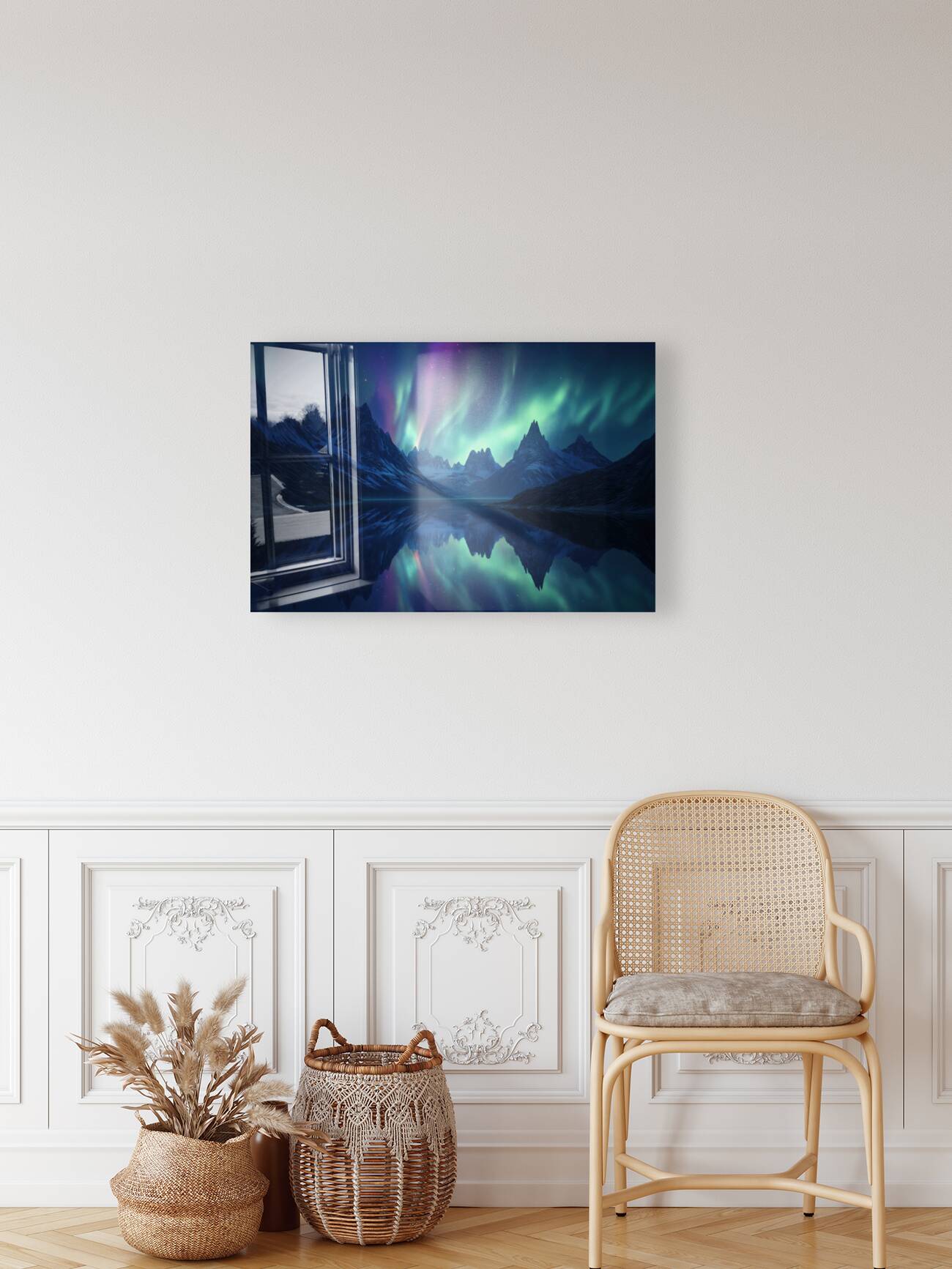 Frozen Light  I Modern Wall Art I Abstract Floral Minimalist Prints I Premium Canvas  Acrylic Framed  Metal Art for Home & Office Decor Reproduction
